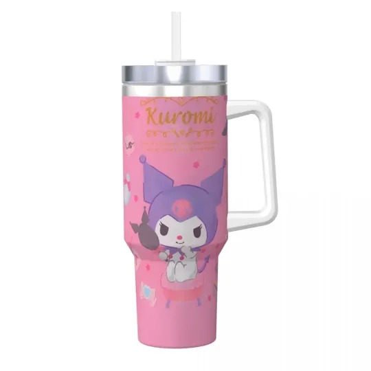 Sanrio Kuromi Kawaii Tumblers 40 oz With Handle | Christmas Gift