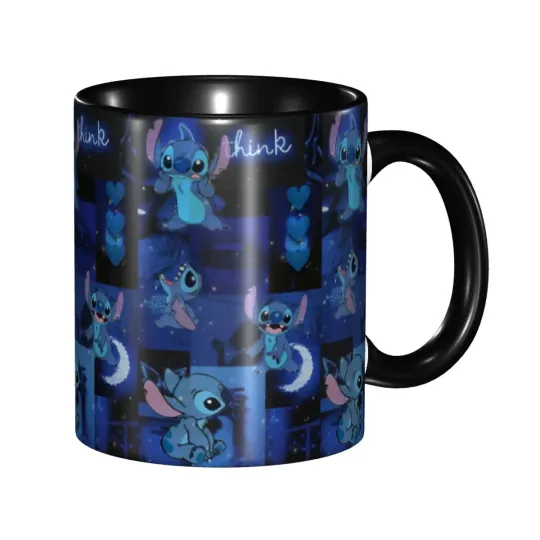 New Arrival Stitch And Baby Groot Tree Lights Merch Mugs Cute Tea Cup