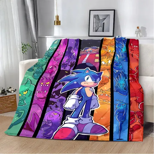 Hot Game The Hedgehogs Printed Blanket Picnic Blankets Warm Blanket