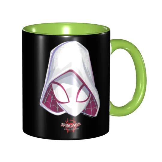 Spider-Gwen Spiderverse Mask Merch Coffee Mugs Fun Tea Cups Gift