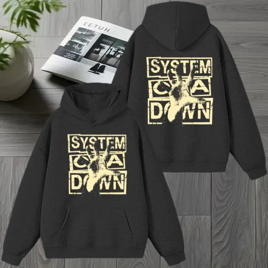 Rock band SYSTEM OF DOWN Double Sided printed Winter Hoodie 2026