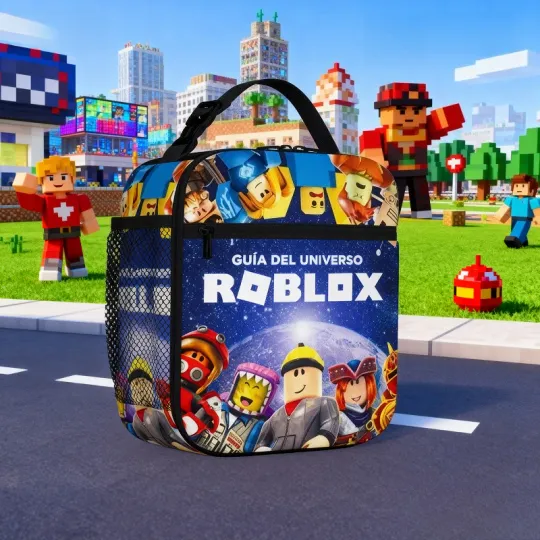 Roblox Cartoon Character Kids Lunch Bag