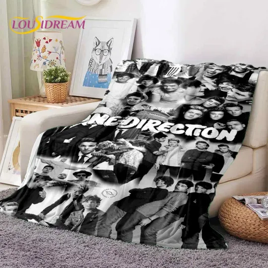 2025 Rock-One Direction Fleece Blanket | Gift For Fan
