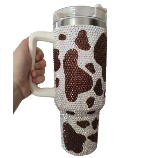Cow 40 Oz Bling Tumblers