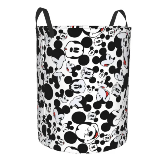 Mickey Mouse Laundry Hamper - Kids Clothes Storage Basket & Toy Organizer