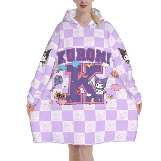 Melody And Kuromi Blanket Hoodie