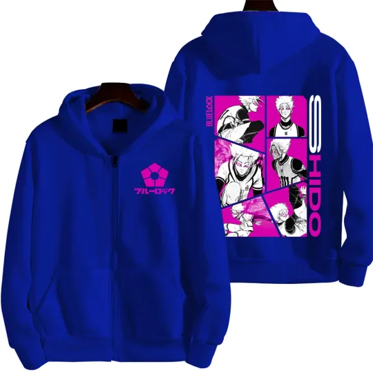 Blue Lock Shido Ryusei Men Zipper Hoodie