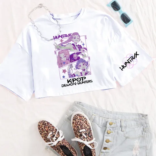 Anime K-Pop Demon Hunters Women's Crop Top
