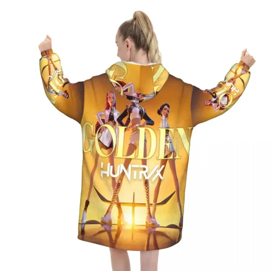 Kpop Demon Hunters Huntrix Blanket Hoodie