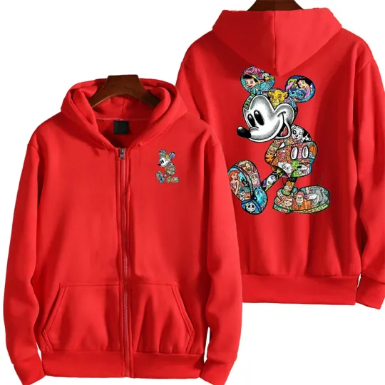 Graffiti Mickey Men Cartoon Hoodie