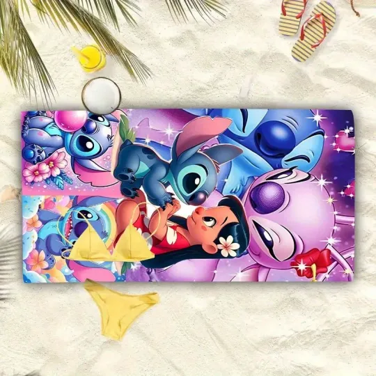 Lilo & Stitch Beach Towel: Colorful and Fun for Summer!