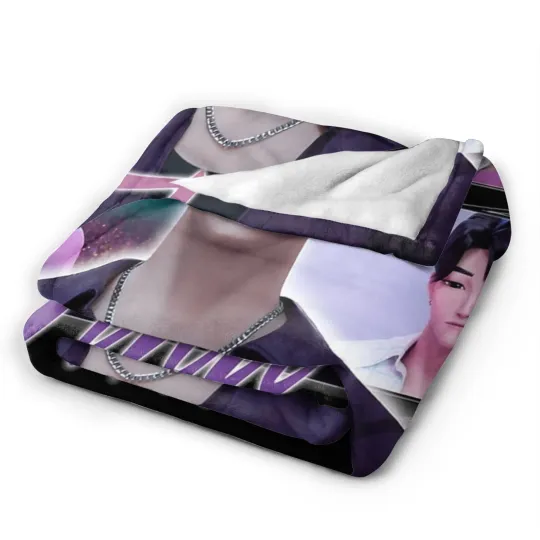 K-Pop Demon Hunters Jinu Saja Boys  Fleece Blanket