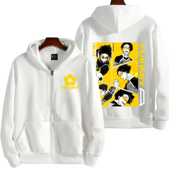 Blue Lock Yukimiya Kenyu Men Zipper Hoodie