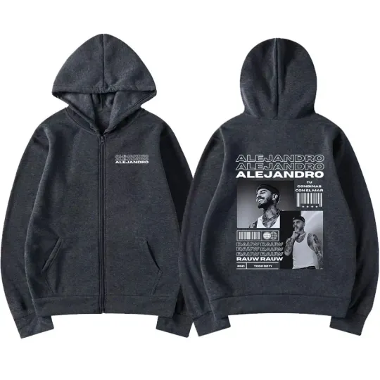 Rauw Alejandro Todo De Ti Album Zipper Hoodies
