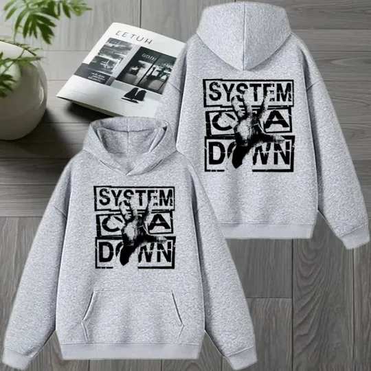 Rock band SYSTEM OF DOWN Double Sided printed Winter Hoodie 2026