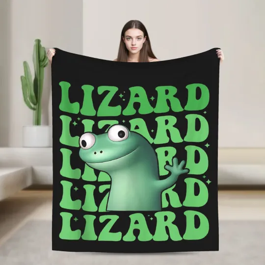 Tom Lizard Lizard Lizard Meme Fleece Blanket, Disney Cartoon Movie Blanket For Kids