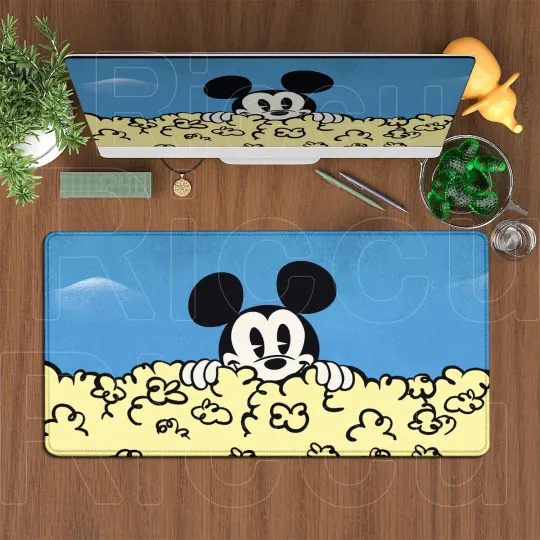 Large Mouse Pad Disney Mickey Mouse Cartoon Keyboard Mousepad Xxl Computer Gaming Rubber Non-slip Office Desk Mat PC Accessories
