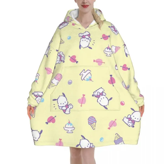 Funny Kuromi Blanket Hoodie