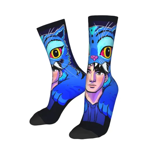 Kpop Demon Hunters Derpy Tiger Masked Socks