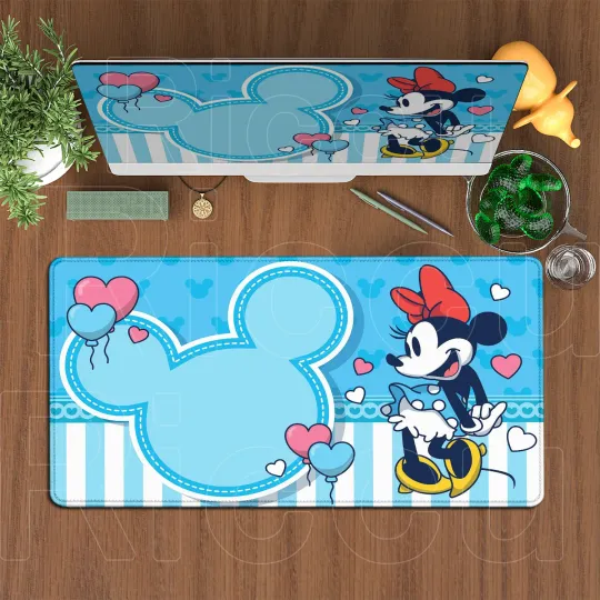 Large Mouse Pad Disney Mickey Mouse Cartoon Keyboard Mousepad Xxl Computer Gaming Rubber Non-slip Office Desk Mat PC Accessories