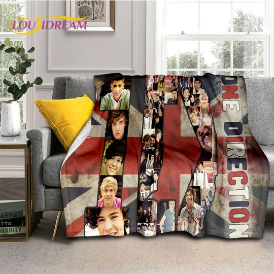 2025 Rock-One Direction Fleece Blanket | Gift For Fan
