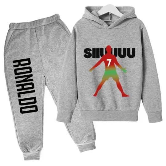 Cristiano Ronaldo CR7 Hoodie Joggers Sets, Football Lover Gift, Soccer Merch, Gift For Father, For Him