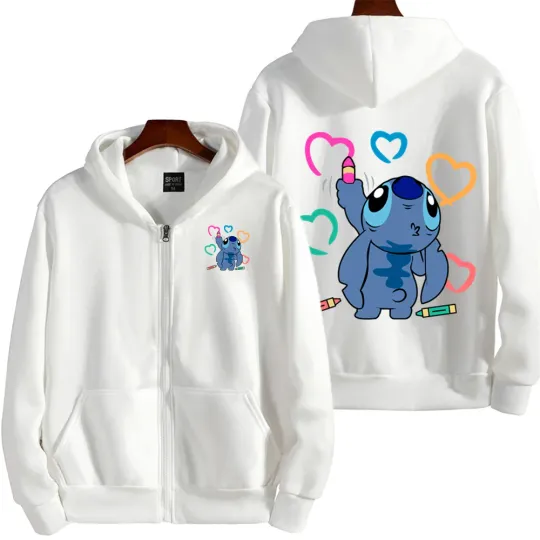 Lilo & Stitch Men Cartoon Hoodie
