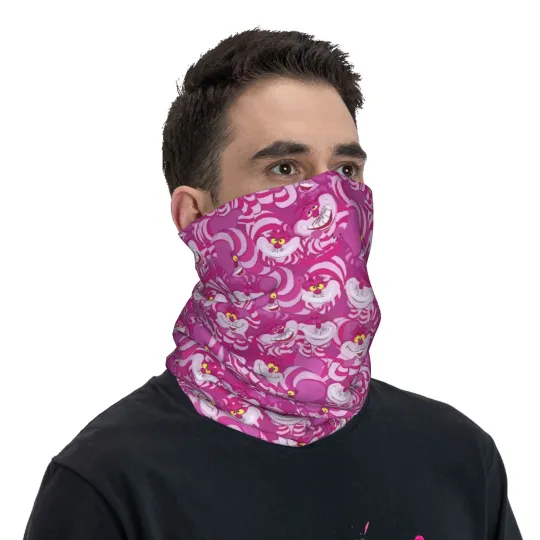 Cheshire Cat Cartoon Face Mask Scarf
