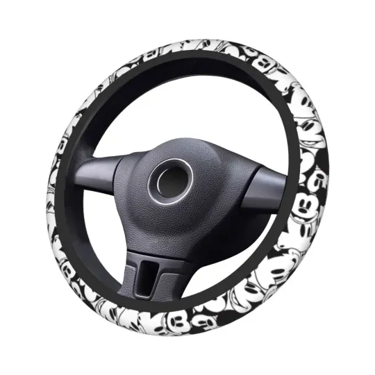 Car Steering Wheel Cover Mickey Mouse Pattern
