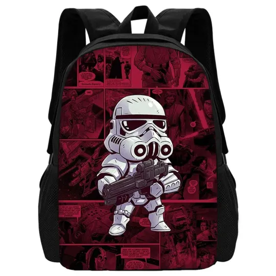 Child School Cartoon Mandalorian Star Wars Backpack