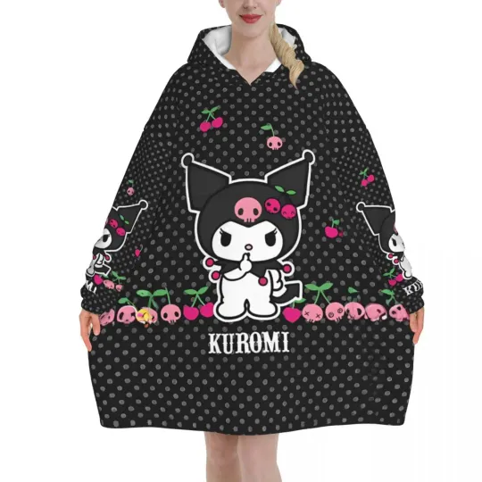 Melody And Kuromi Blanket Hoodie