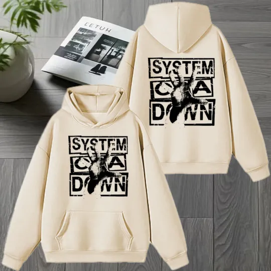 Rock band SYSTEM OF DOWN Double Sided printed Winter Hoodie 2026