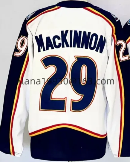 Custom Ice Hockey Stitched Jersey Name Number Cale Makar  Nathan MacKinnon Jersey For Men Women Youth