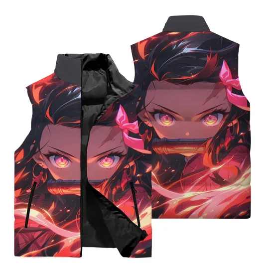 Anime Sleeveless Jacket | Casual Winter Clothing | Gift Idea