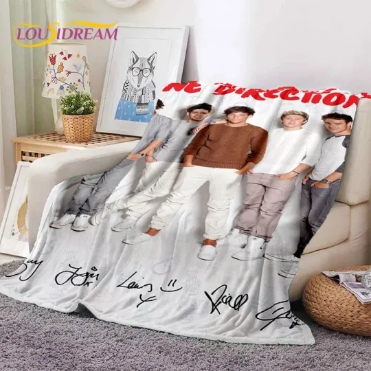 2025 Rock-One Direction Fleece Blanket | Gift For Fan