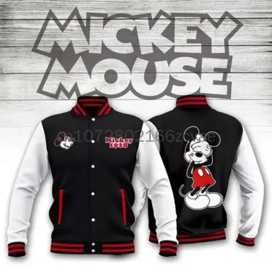 New Disney Mickey Baseball Jacket