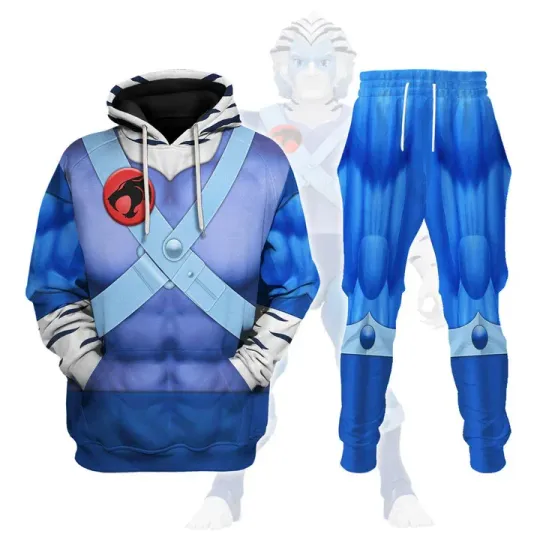 Discover Anime Thundercats Lion-O Cosplay Hoodies Pants Suit 3D Print Harajuku Y2k Hoodie 2pcs Sets
