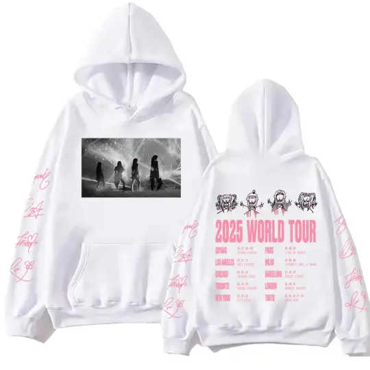 Pink Tour 2025 Hoodie Man Woman Harajuku Pullover Tops World Tour Sweatshirt Fans Gift Hip Pop Clothing