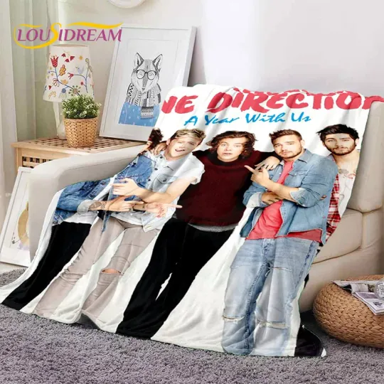 2025 Rock-One Direction Fleece Blanket | Gift For Fan