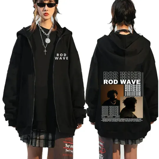 Rod Wave Nostalgia Tour Concert Zipper Hoodies