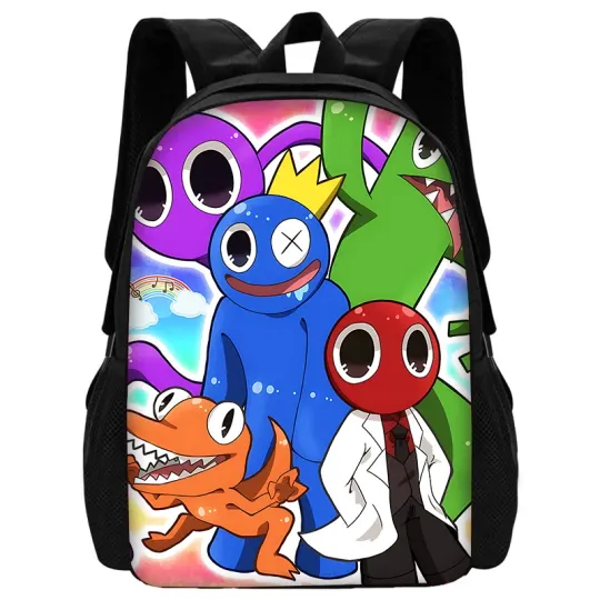 Child School Cartoon Game Rainbow Friends Backpack