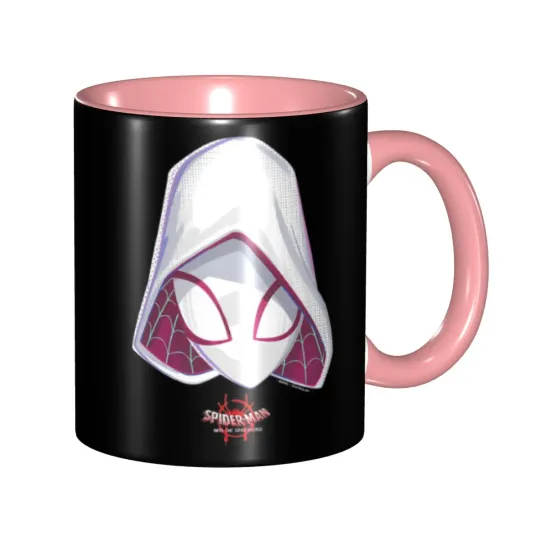 Spider-Gwen Spiderverse Mask Merch Coffee Mugs Fun Tea Cups Gift