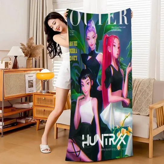 Kpop demon Hunters Beach Towel