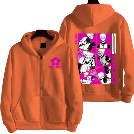Blue Lock Shido Ryusei Men Zipper Hoodie