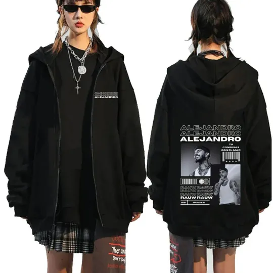 Rauw Alejandro Todo De Ti Album Zipper Hoodies