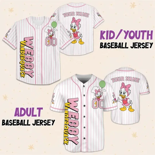 Customized Donald Duck Legendary Series Scrooge McDuck Classic Baseball Jerseys