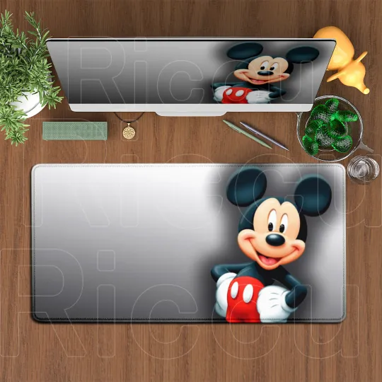 Large Mouse Pad Disney Mickey Mouse Cartoon Keyboard Mousepad Xxl Computer Gaming Rubber Non-slip Office Desk Mat PC Accessories