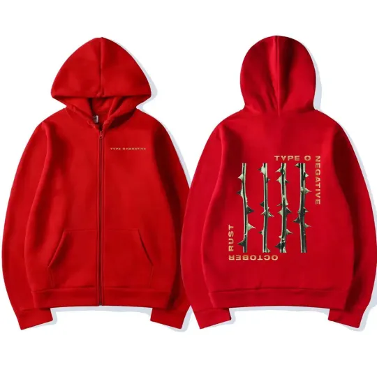 Type O Negative October Rust Zip Up Hoodie