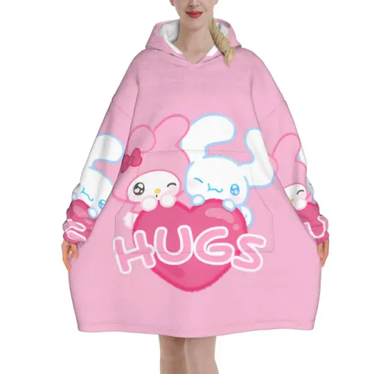 Funny Kuromi Blanket Hoodie