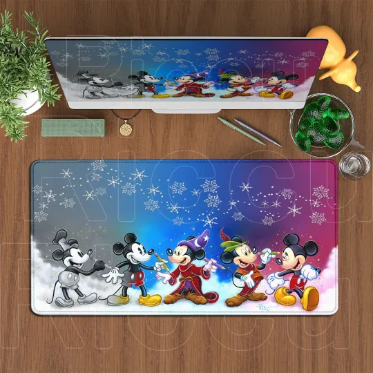 Large Mouse Pad Disney Mickey Mouse Cartoon Keyboard Mousepad Xxl Computer Gaming Rubber Non-slip Office Desk Mat PC Accessories